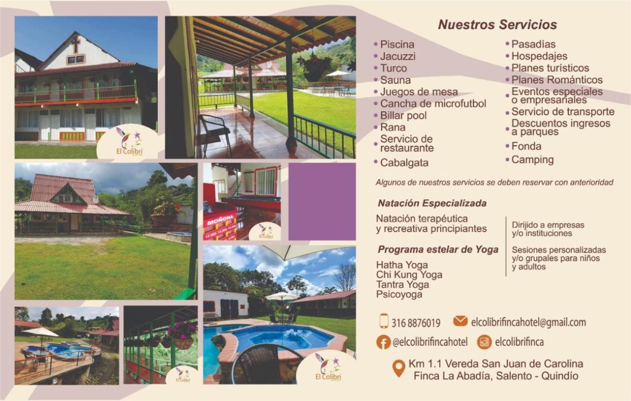 Ecohotel Colibri Salento Luna Park Exterior foto